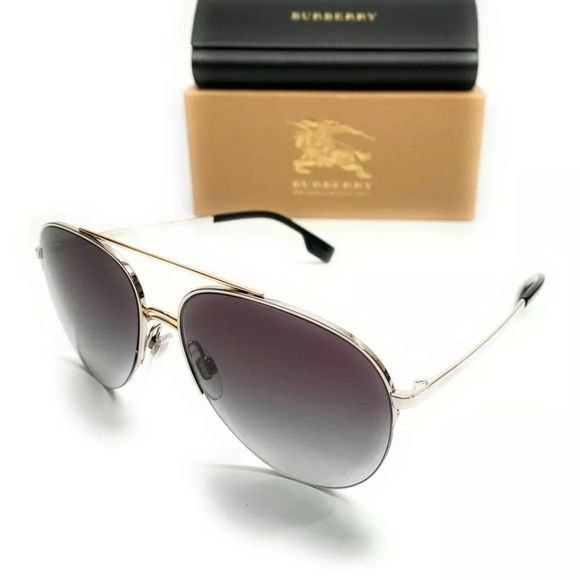 Burberry Women's Silver Sunglasses! - Picture 1 of 4